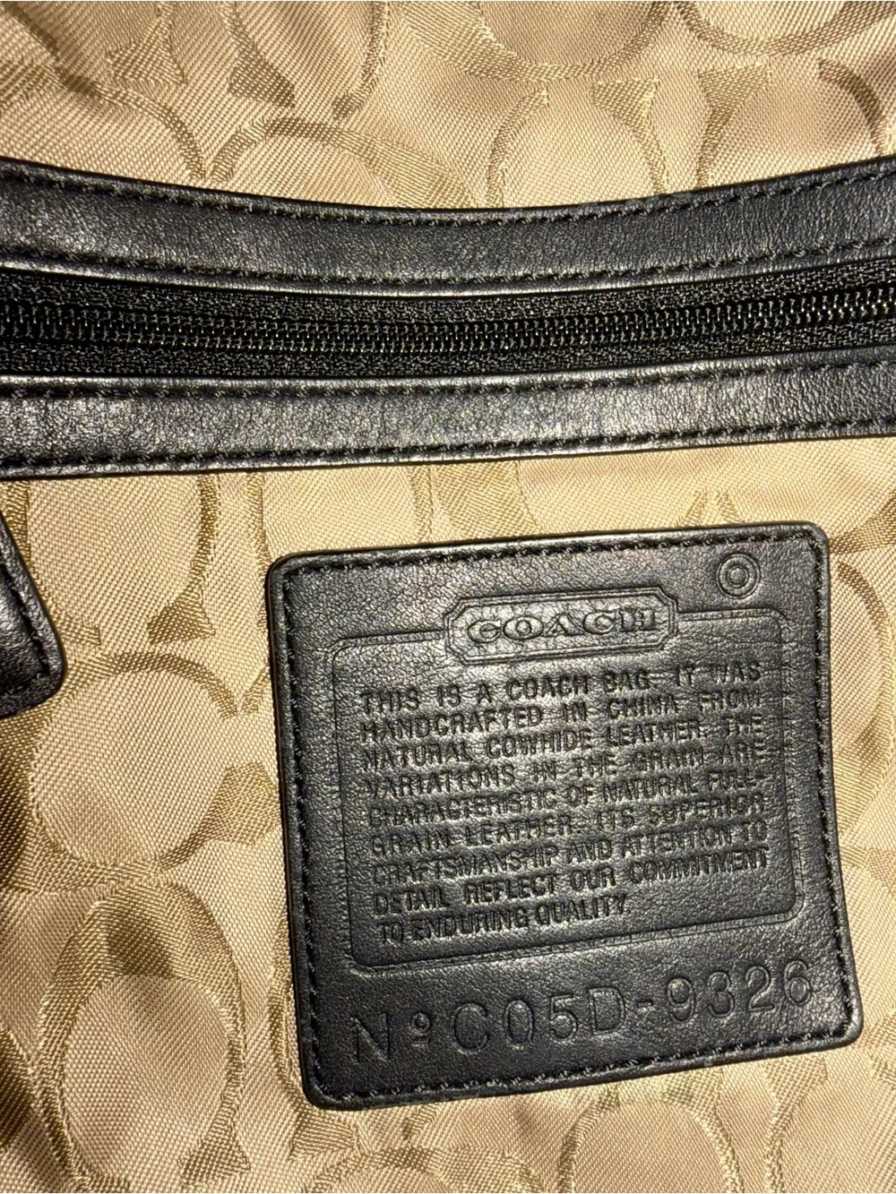 Coach Black Leather Shoulder Hobo Bag with Silver Hardware